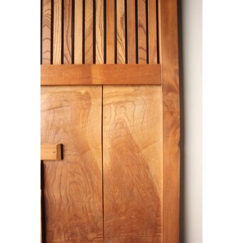 白木格子蔵戸 W0276 