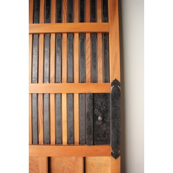 白木格子蔵戸 W0276 