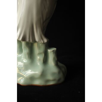 宮永東山 陶彫 白鷺　P656 