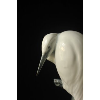 宮永東山 陶彫 白鷺　P656 