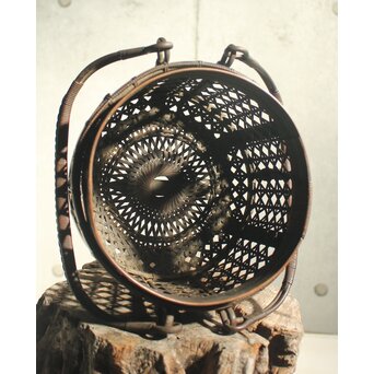 初代 早川尚古斎 竹籠 提藍　U427 