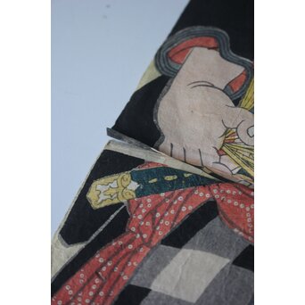 木版画 豊国 三代 生月鯨太左衛門 　2枚続 浮世絵 相撲　Z969 