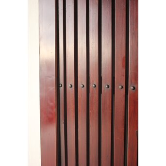 細身 赤格子蔵戸　W0277 