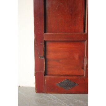 細身 赤格子蔵戸　W0277 