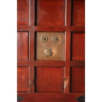 細身 赤格子蔵戸　W0277 