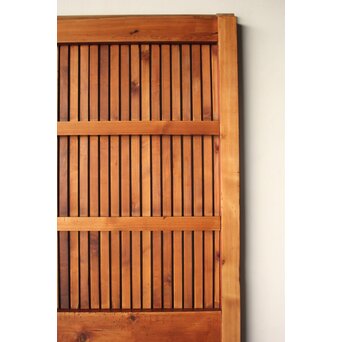 細身 赤格子蔵戸　W0277 