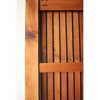 細身 赤格子蔵戸　W0277 