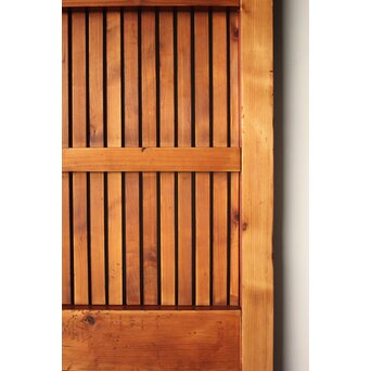 細身 赤格子蔵戸　W0277 