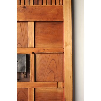 細身 赤格子蔵戸　W0277 