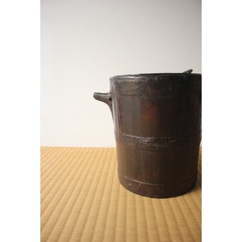 栗本夏樹 漆桶　Q414 