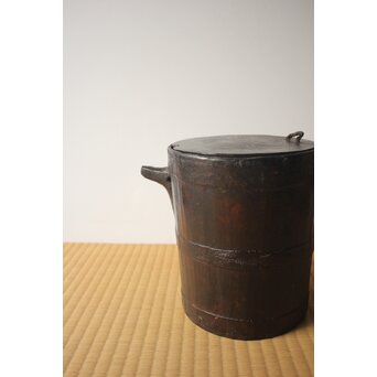 栗本夏樹 漆桶　Q414 