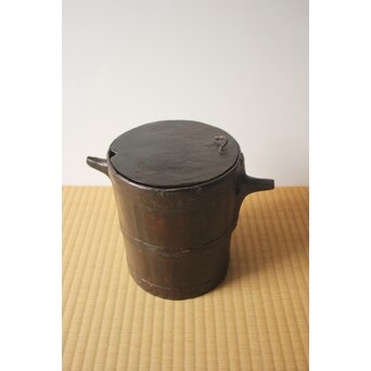 栗本夏樹 漆桶　Q414 