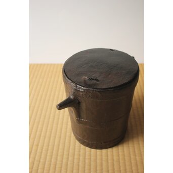 栗本夏樹 漆桶　Q414 