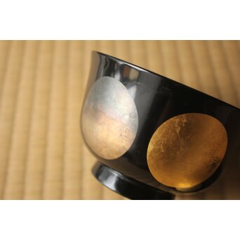 魯山人写 日月椀 8客　Q415 