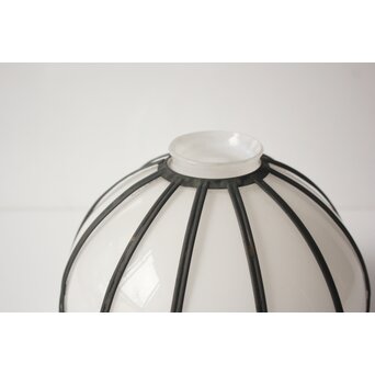 菊型の装飾電笠照明　A0575 