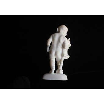 小倉右一郎 大理石彫刻 子供　X653 