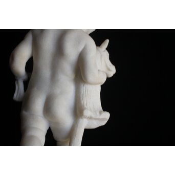 小倉右一郎 大理石彫刻 子供　X653 