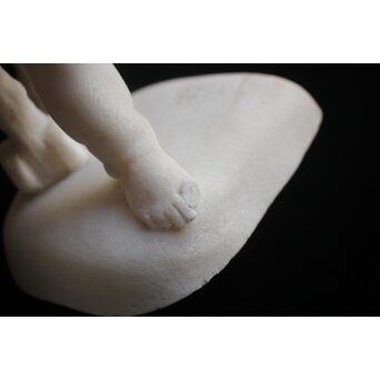 小倉右一郎 大理石彫刻 子供　X653 