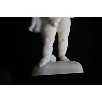 小倉右一郎 大理石彫刻 子供　X653 