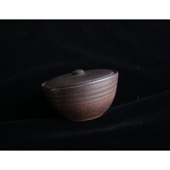 六代 高橋道八 南蛮手 宝瓶 建仁寺急須塚建立記念作品 共箱 共布　P657 