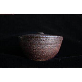 六代 高橋道八 南蛮手 宝瓶 建仁寺急須塚建立記念作品 共箱 共布　P657 