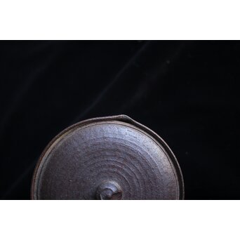 六代 高橋道八 南蛮手 宝瓶 建仁寺急須塚建立記念作品 共箱 共布　P657 