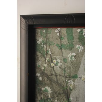 藤井勘圿 藤井勘介 現代作家 梅 額装　Z976 