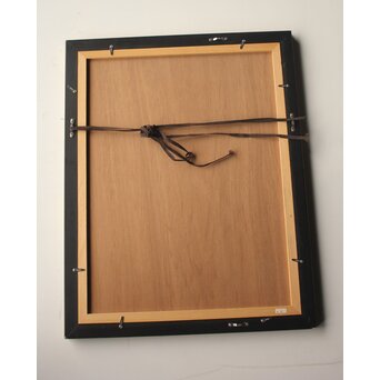 川岸富士男 木版画風の細密画 水彩 冬瓜 額装 ボタニカルアート　Z977 