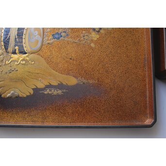 時代蒔絵硯箱　Q416 