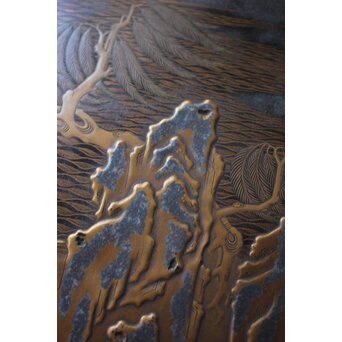 時代蒔絵硯箱　Q416 