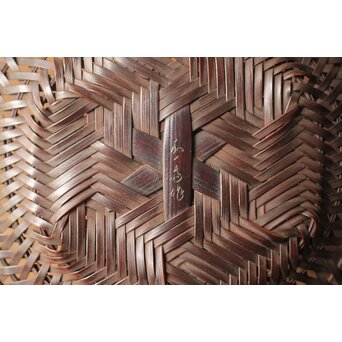 三世 和田和一斉 竹網茶托　U429 