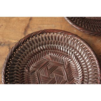 三世 和田和一斉 竹網茶托　U429 