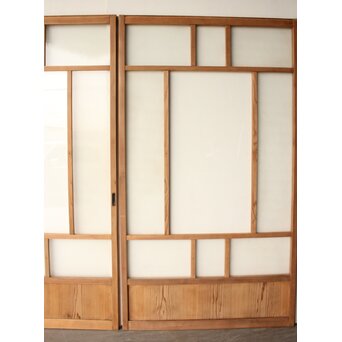 白木ガラス戸 2枚1組　GD0365 
