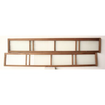 レトロガラス欄間 2枚1組　R0569 ウラ