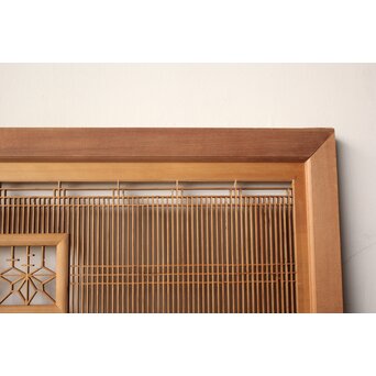 桐紋組子 中型欄間 2枚1組　R0571 