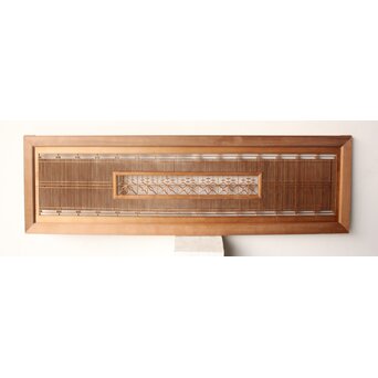 桐紋組子 中型欄間 2枚1組　R0571