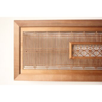 桐紋組子 中型欄間 2枚1組　R0571 