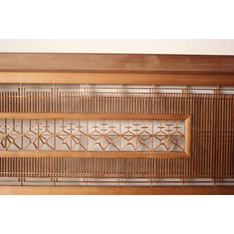 桐紋組子 中型欄間 2枚1組　R0571 