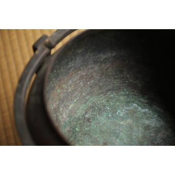 張鳴岐製 銅製手炉　M496 