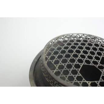 張鳴岐製 銅製手炉　M496 