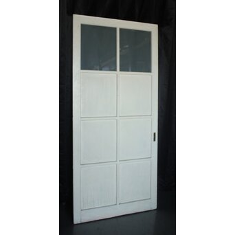 ハイサイズ 白いアンティークガラス戸　D194