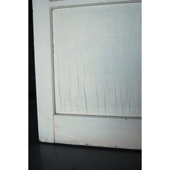 ハイサイズ 白いアンティークガラス戸　D194 