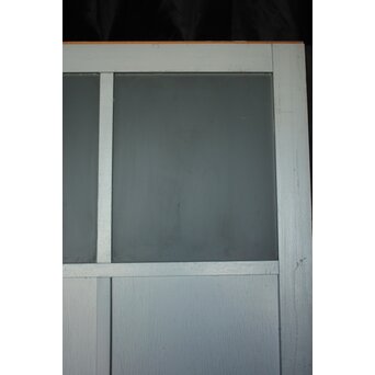 ハイサイズ 白いアンティークガラス戸　D194 