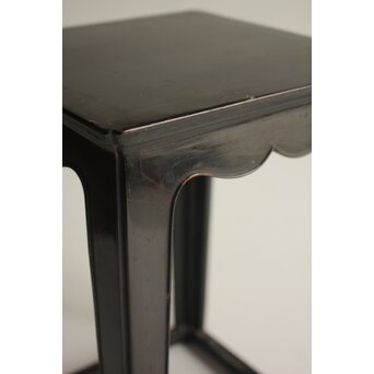 明代 漆器四方花台　Q417 