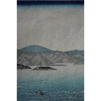 復刻 歌川広重 阿波鳴門之風景 木版画3枚　Z983 