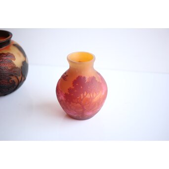 Tip Galle エミーレガレ 公式工芸 ガラス小瓶 2点　Y073 