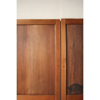 板絵建具 犬図 2枚1組　B1130 