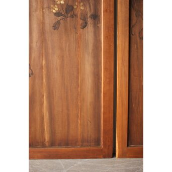 板絵建具 犬図 2枚1組　B1130 