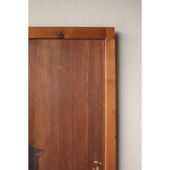 板絵建具 犬図 2枚1組　B1130 