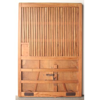 総欅 格子蔵戸　W0282 